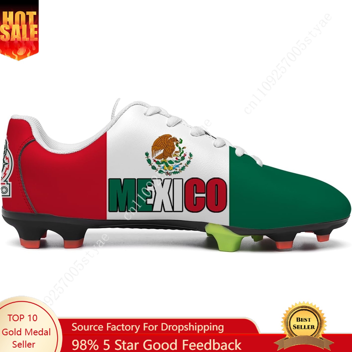 Sneaker Career - Chuteira de Futebol México com Bandeira