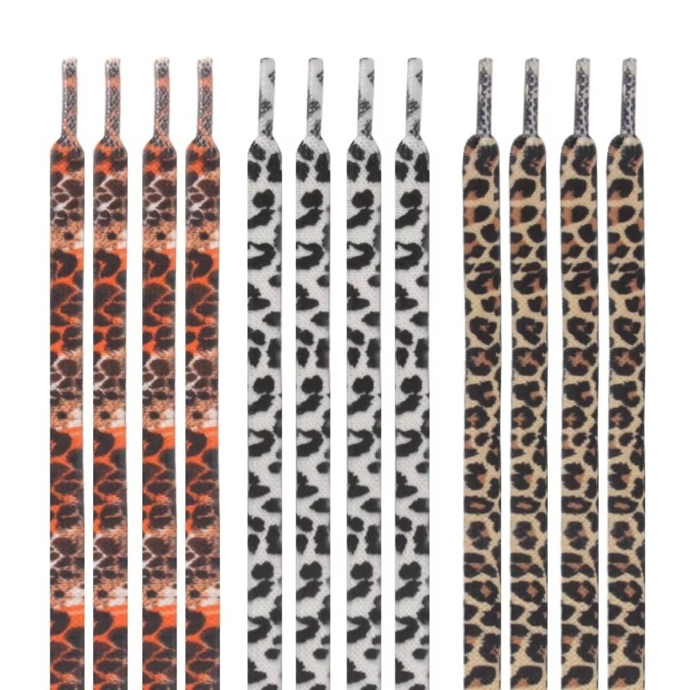 Lace Replacement Flat - 1 par 120cm moda leopardo impressão