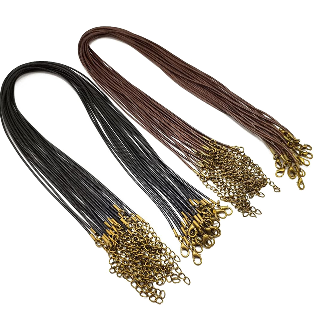 Patent Leather Shine - 20 pçs 45cm marrom encerado colar