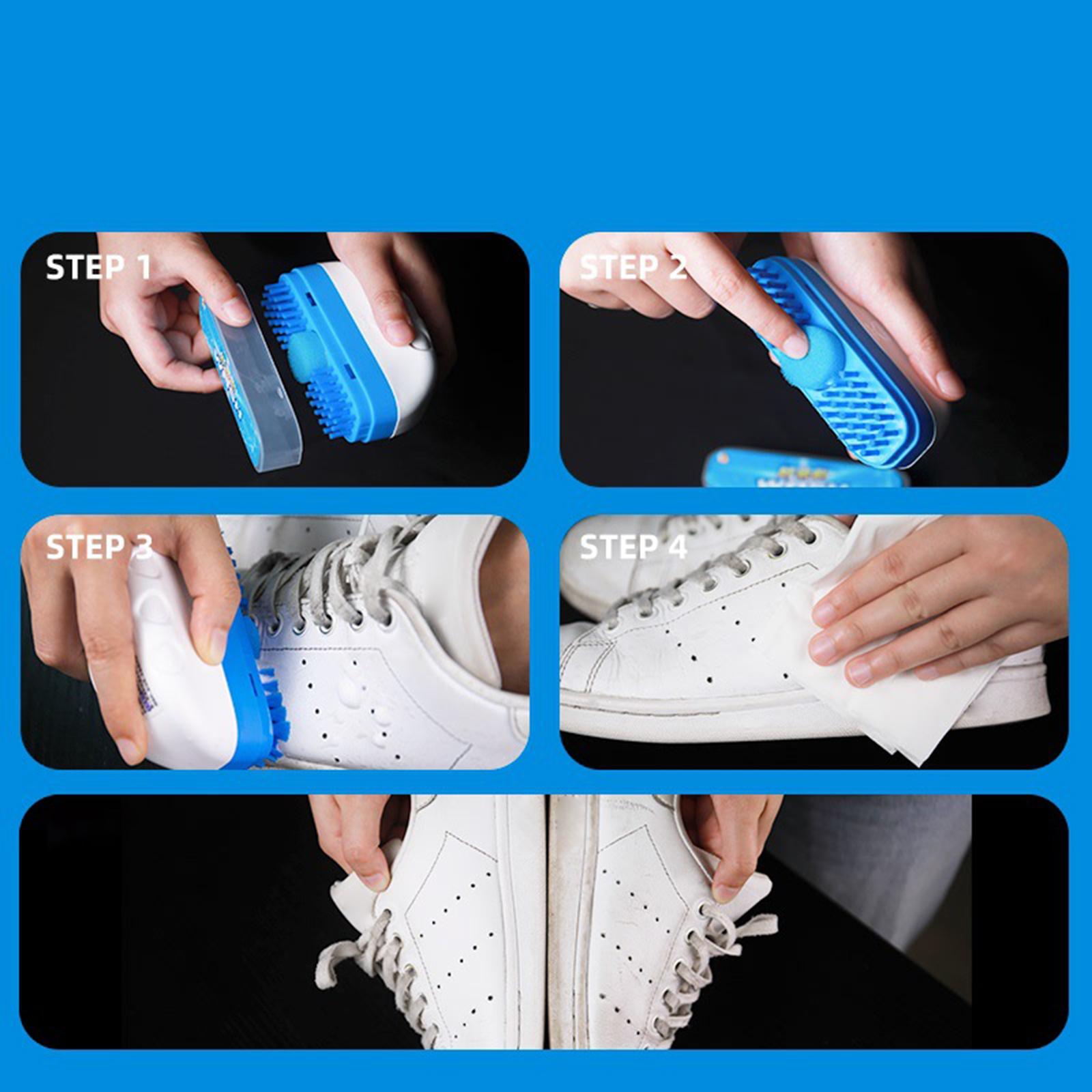 Sneaker Care Whitener - Kit de Limpeza para Tênis Brancos,