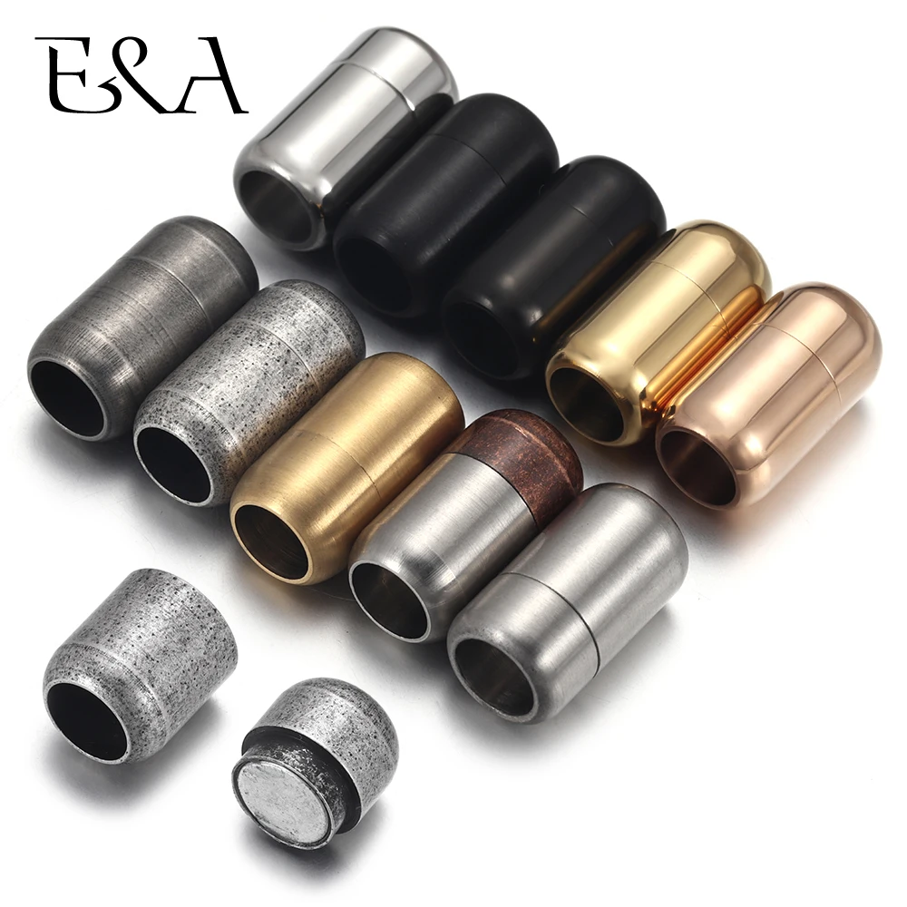 Patent Leather Shine - Aço inoxidável 3mm-8mm fechos magnéticos redondos