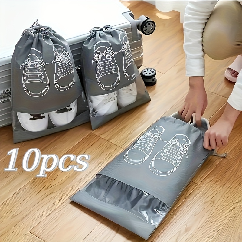Shoe Bag Dust - 10 peças de saco organizador de