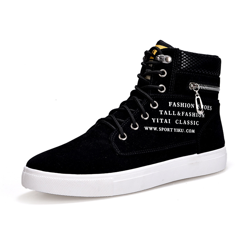 Sneaker Career - Tênis de cano alto preto masculino