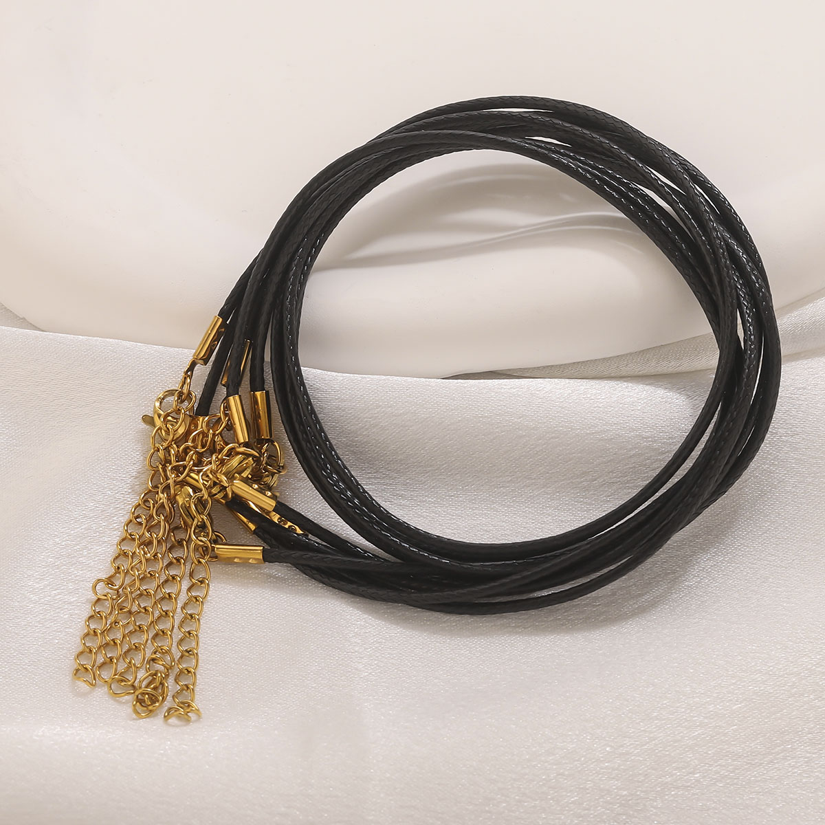 5 pçs cordão de couro colar co - Patent Leather Shine avaliação e preço