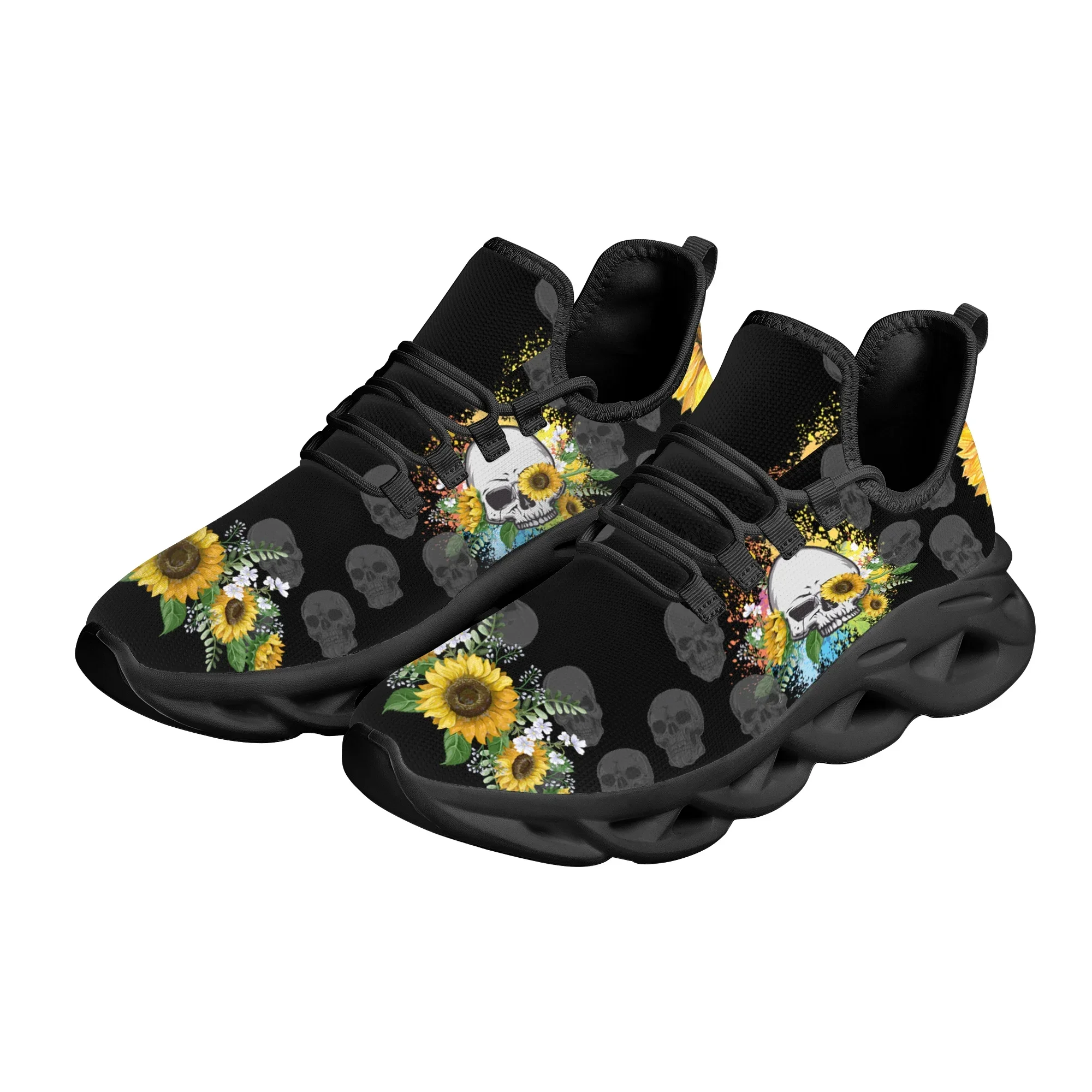 Girassol crânio plana sapatos  - Sneaker Career avaliação e preço