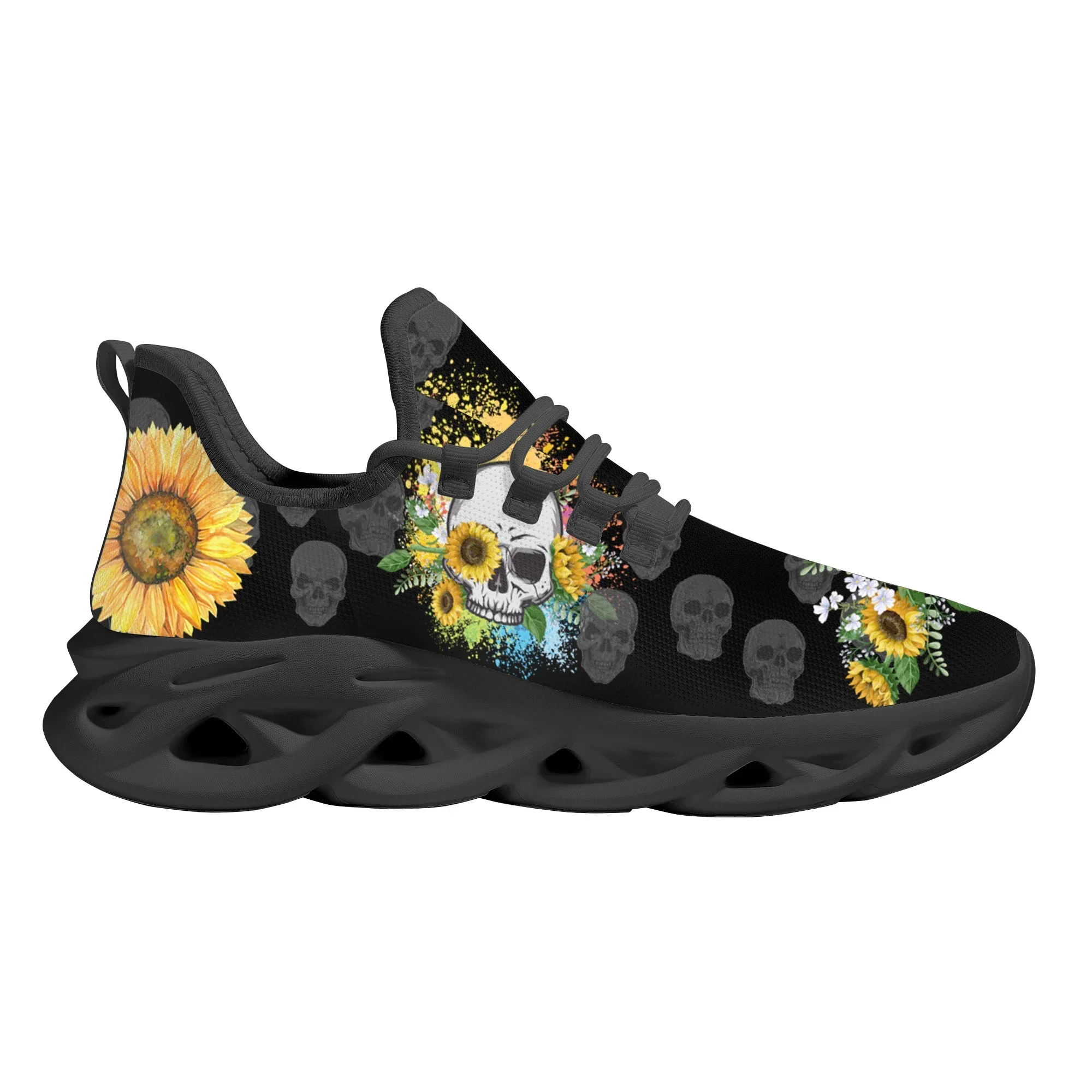 Girassol crânio plana sapatos  - Sneaker Career avaliação e preço