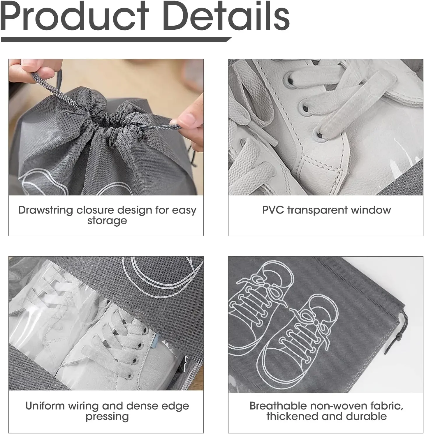 10PCS Sacos de Armazenamento d - Shoe Bag Dust avaliação e preço
