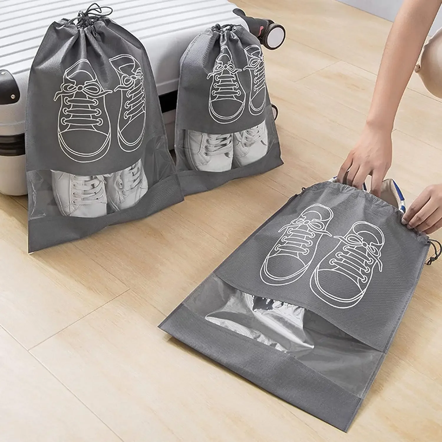 10PCS Sacos de Armazenamento d - Shoe Bag Dust avaliação e preço