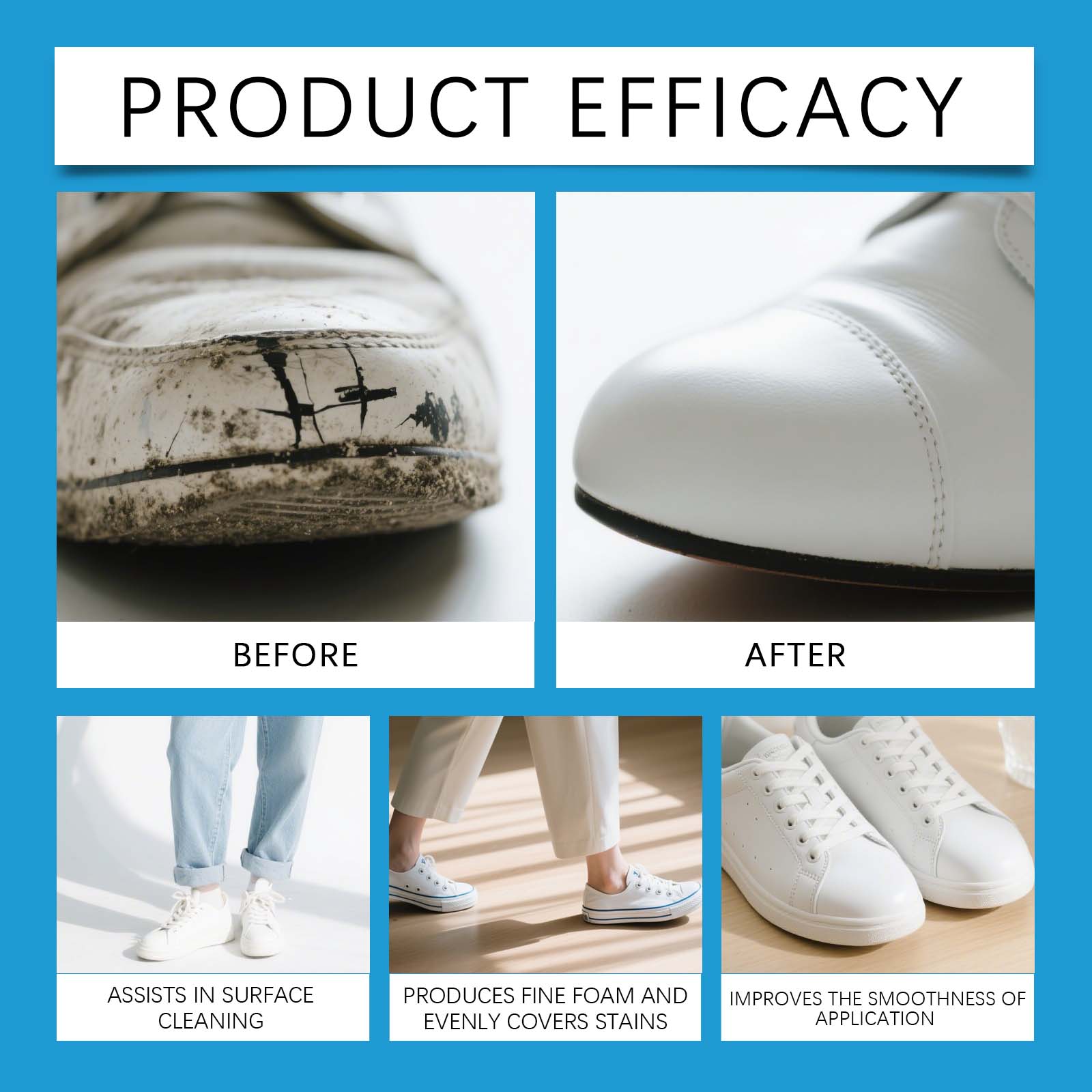 Creme Limpador de Sapatos Bran - Sneaker Care Whitener avaliação e preço