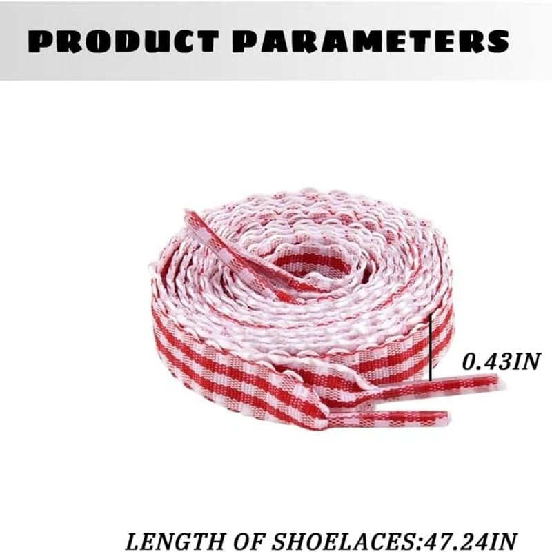 1 Par de Cadarços Planos Xadre - Lace Replacement Flat avaliação e preço