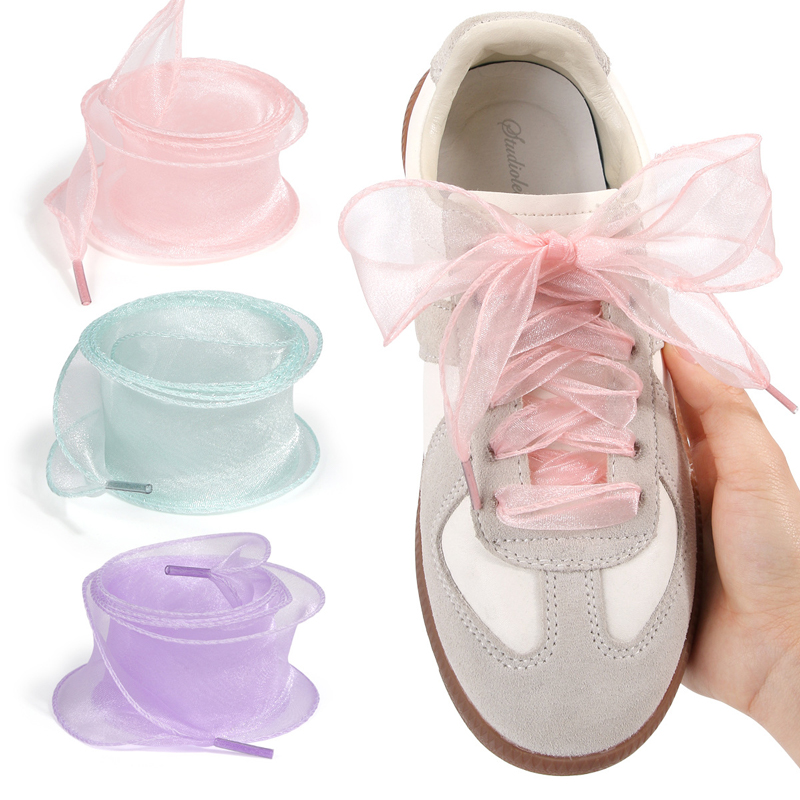 Cadarços de Organza em Forma d - Lace Replacement Flat avaliação e preço