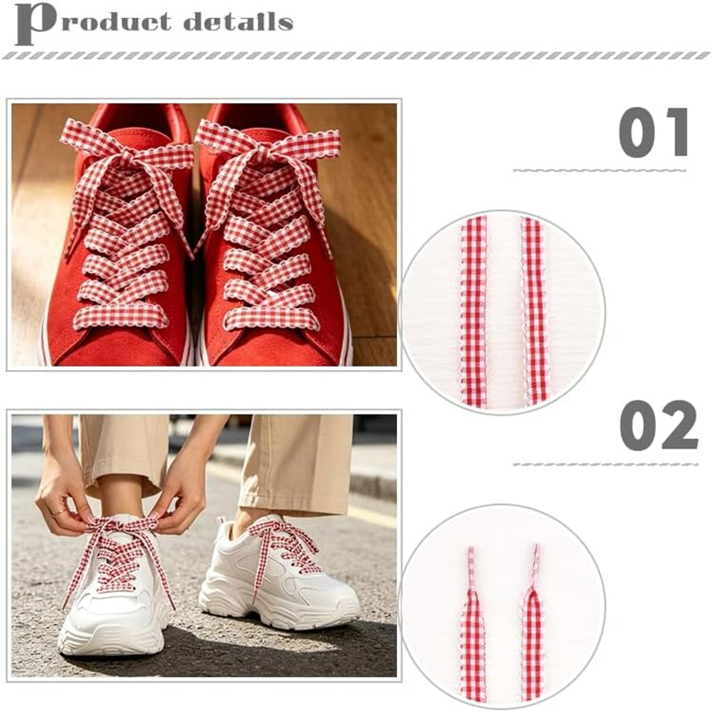 1 Par de Cadarços Planos Xadre - Lace Replacement Flat avaliação e preço