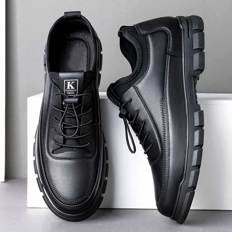 Tênis masculino de couro sinté - Sneaker Career avaliação e preço