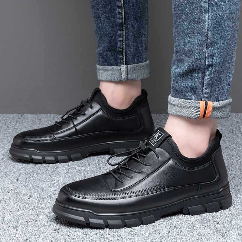 Tênis masculino de couro sinté - Sneaker Career avaliação e preço